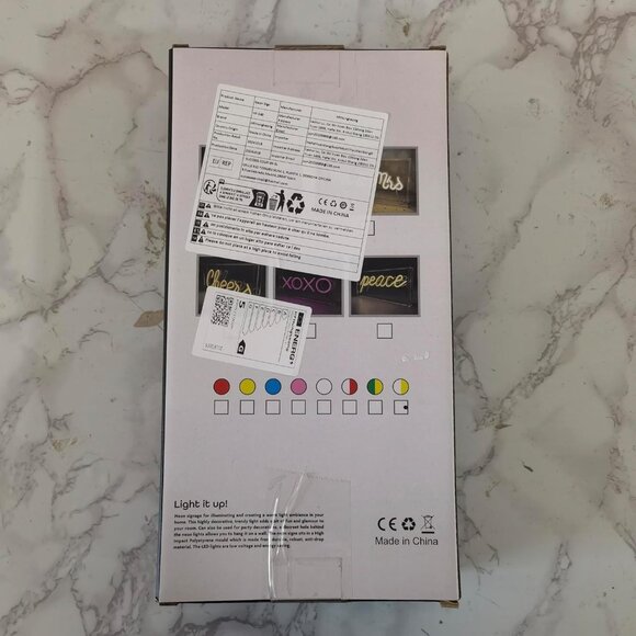 Cheers LED Neon Sign USB 3D Light Box for Bar Wall Table Party Decor Warm White - Picture 11 of 13